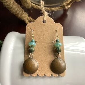 Native American coin earrings